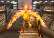 Moltres en el escenario Estadio Pokémon 2.