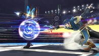 Lucario usando Doble equipo SSB4 (Wii U)