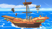 Vista del escenario en Super Smash Bros. para Wii U.