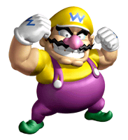 Pegatina de Wario Super Mario 64 DS SSBB