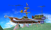 Barco volador de Rainbow Ride en SSBM