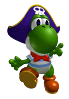 Pegatina de Yoshi de Mario Party SSBB