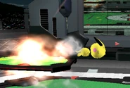 Pichu impulsándose.