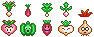 Sprites verduras SMB2