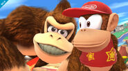 Donkey Kong y Diddy Kong en este escenario.