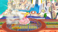 Peach lanzando una verdura en Super Smash Bros. para Wii U.