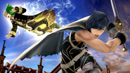 Daraen usando a Chrom como Smash Final en el Coliseo.