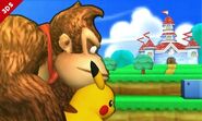 Donkey Kong y Pikachu SSB4 (3DS)