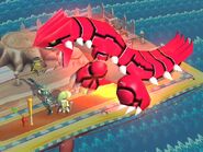 Groudon en el escenario Pueblo Smash.