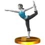 Trofeo de Entrenadora de Wii Fit SSB4 (3DS)