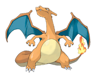 Charizard Rojo Fuego y Verde Hoja