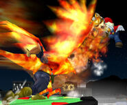 Gancho de fuego en Super Smash Bros. Melee.