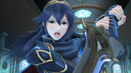 Lucina en la Liga Pokémon.