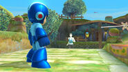 Mega Man y la entrenadora Wii Fit en Neburia - (SSB. for Wii U)