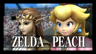 Zelda y Peach en el Emisario subespacial SSBB