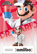Envoltorio del amiibo de Dr. Mario.