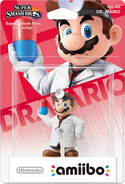 Embalaje europeo del amiibo de Dr. Mario.