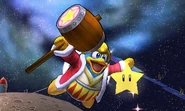 Super Estrella en SSB4 (3DS).jpg (94 kB) El Rey Dedede intentando atrapar una Superestrella en el escenario.