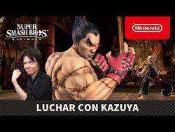 Sakurai enseñando sobre Kazuya.