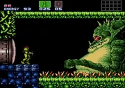 Batalla contra Kraid en Super Metroid.