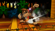 Donkey Kong preparando el ataque en Super Smash Bros. para Wii U.