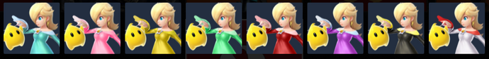 Paleta de colores de Rosalina (JAP) SSB4 (3DS)