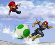 Huevo rodante en Super Smash Bros. Melee.