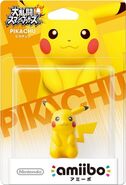 Embalaje japonés del amiibo de Pikachu.