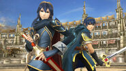 Marth y Lucina en el Coliseo.