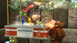 Donkey Kong sobre la balanza.