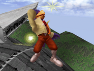 Falco aturdido en Super Smash Bros. Melee.