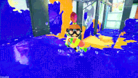 Efecto de la tinta rival en Splatoon
