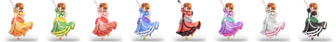 Paleta de colores de Daisy SSBU