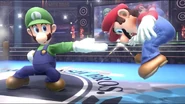 El Ataque Smash lateral de Luigi.