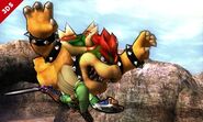 Bowser usando su Martinete giratorio.