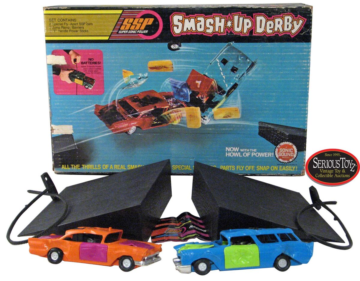 Smash-Up Derby - two seconds to crash the car and 10 minutes to find the  pieces and put the cars back together