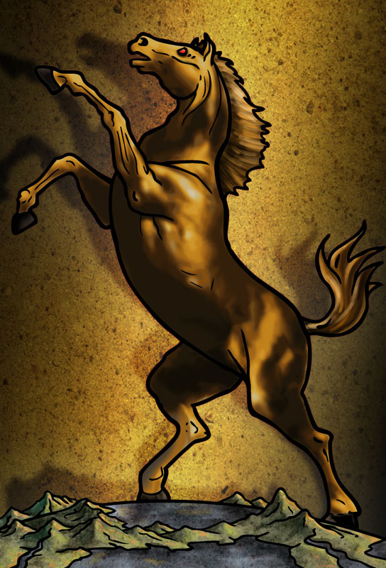 Cavalo de fogo - Desenho de johnnyb_goode - Gartic