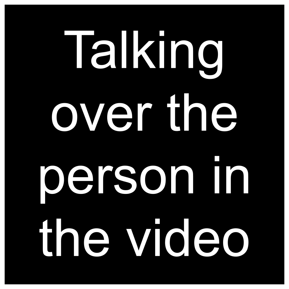 Talking over the person in the video SSSniperWolf BBBingo! Wiki Fandom