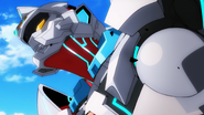 Gridman in the SSSS.GRIDMAN OP, "UNION".