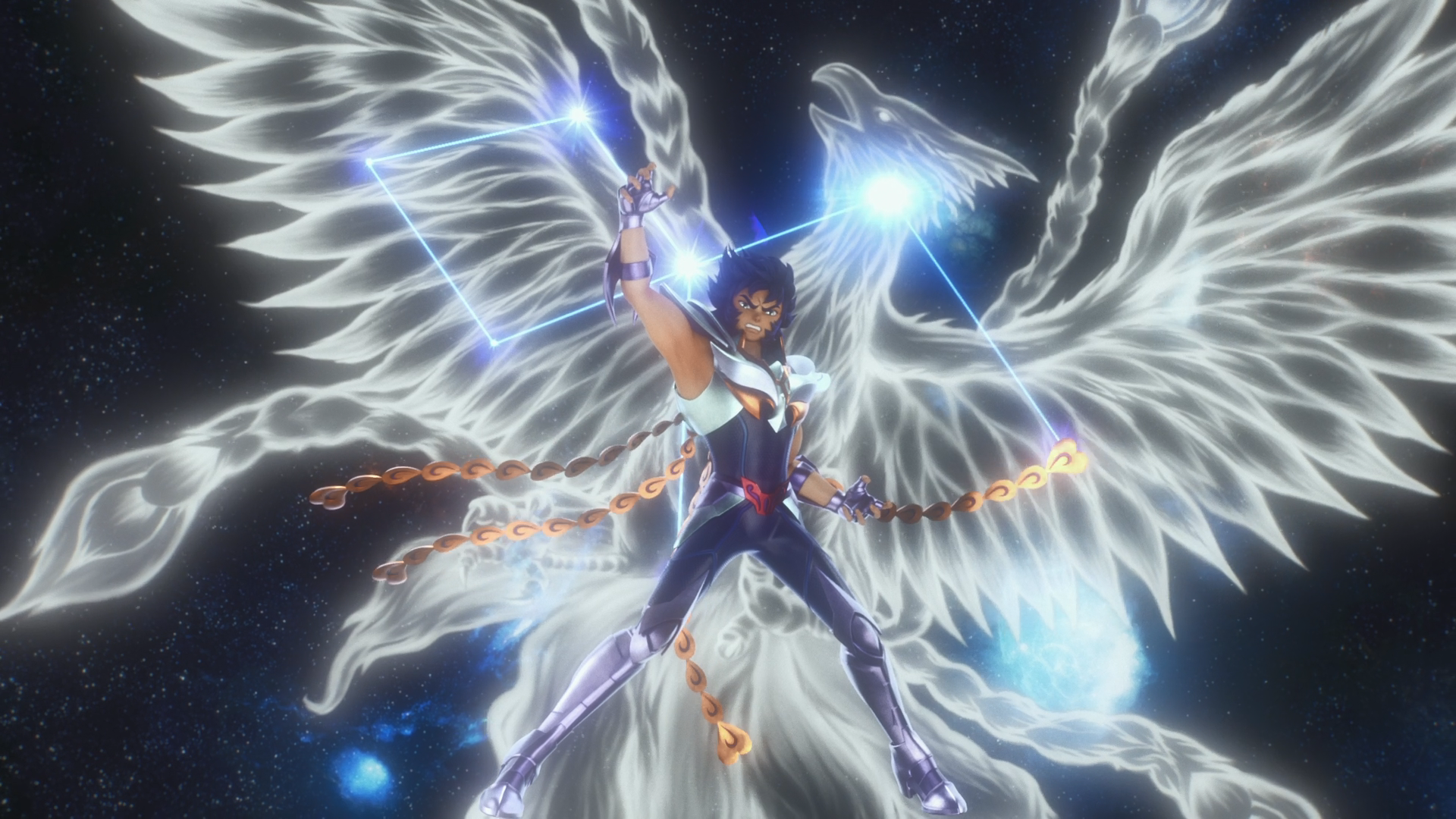 Saint Seiya Omega – Ikki de Fênix dando lição de moral A Ave