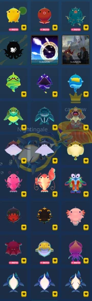 Other fishes in the player's collection