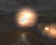 Close-up of a comet.