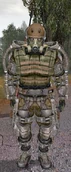 Monolith Exoskeleton from Shadow of Chernobyl, still using the old brown/olive camouflage scheme for the radiation suit.