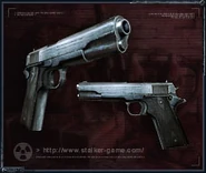 Ilustracja na stronie pistoletu w witrynie S.T.A.L.K.E.R.: Cień Czarnobyla