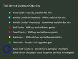 Taxi Service Guides in Clear Sky