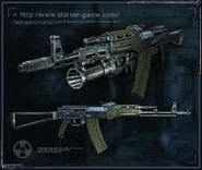 Ilustracja na stronie karabinu w witrynach S.T.A.L.K.E.R.: Cień Czarnobyla i S.T.A.L.K.E.R.: Zew Prypeci