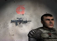 Shulga's Tunder S14 hung on the wall in his room