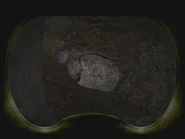 Rear view showing second, unreachable backpack.