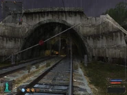 BackpackInTheTunnelStart.jpg (114 KB) Stay to the right side of the tunnel.