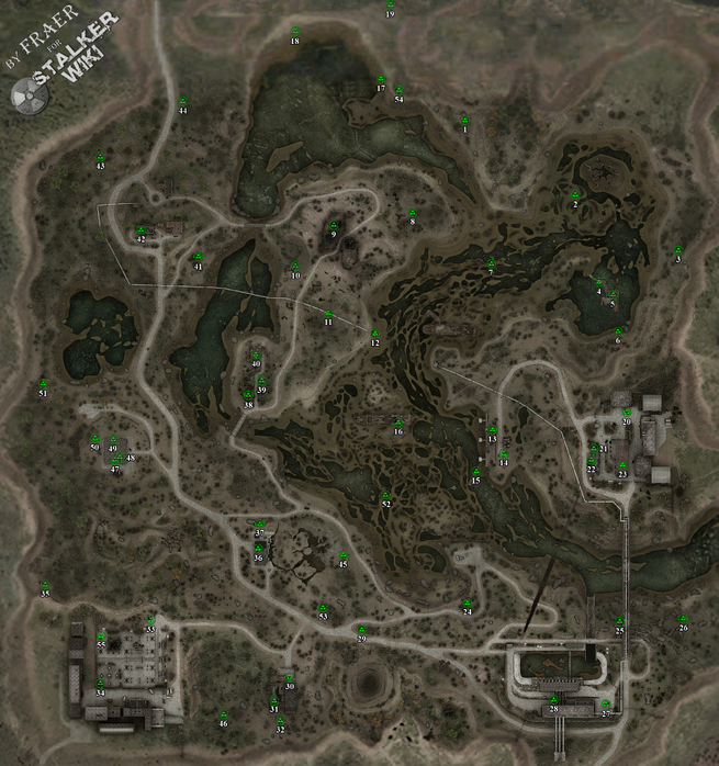 Mapa schowków (Zaton)